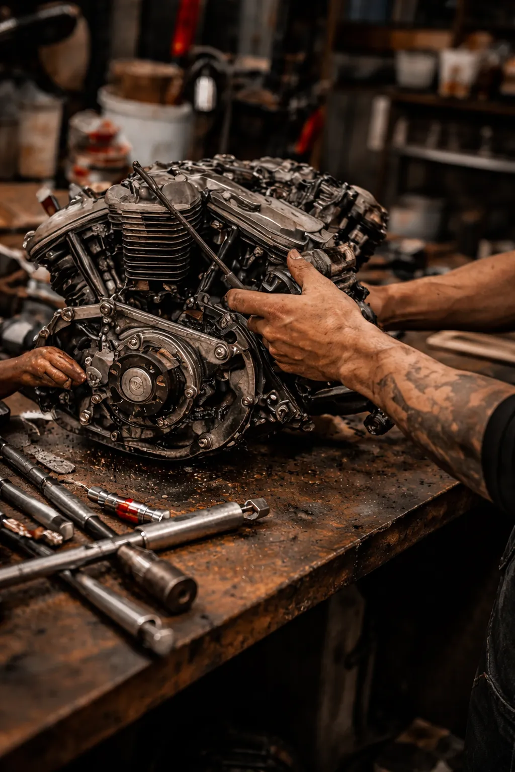 hell-island-motorcycle_motor-oeffnen